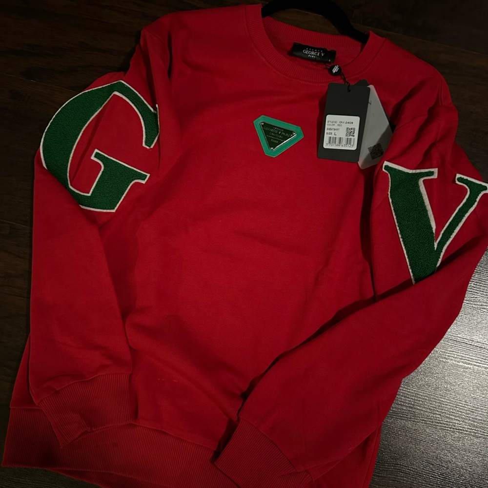 George V Paris Sweatshirt/ Size “L”. These Retail For $175.00 Designer Clothing